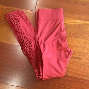 Carbon 38 Legging with Crochet Netting